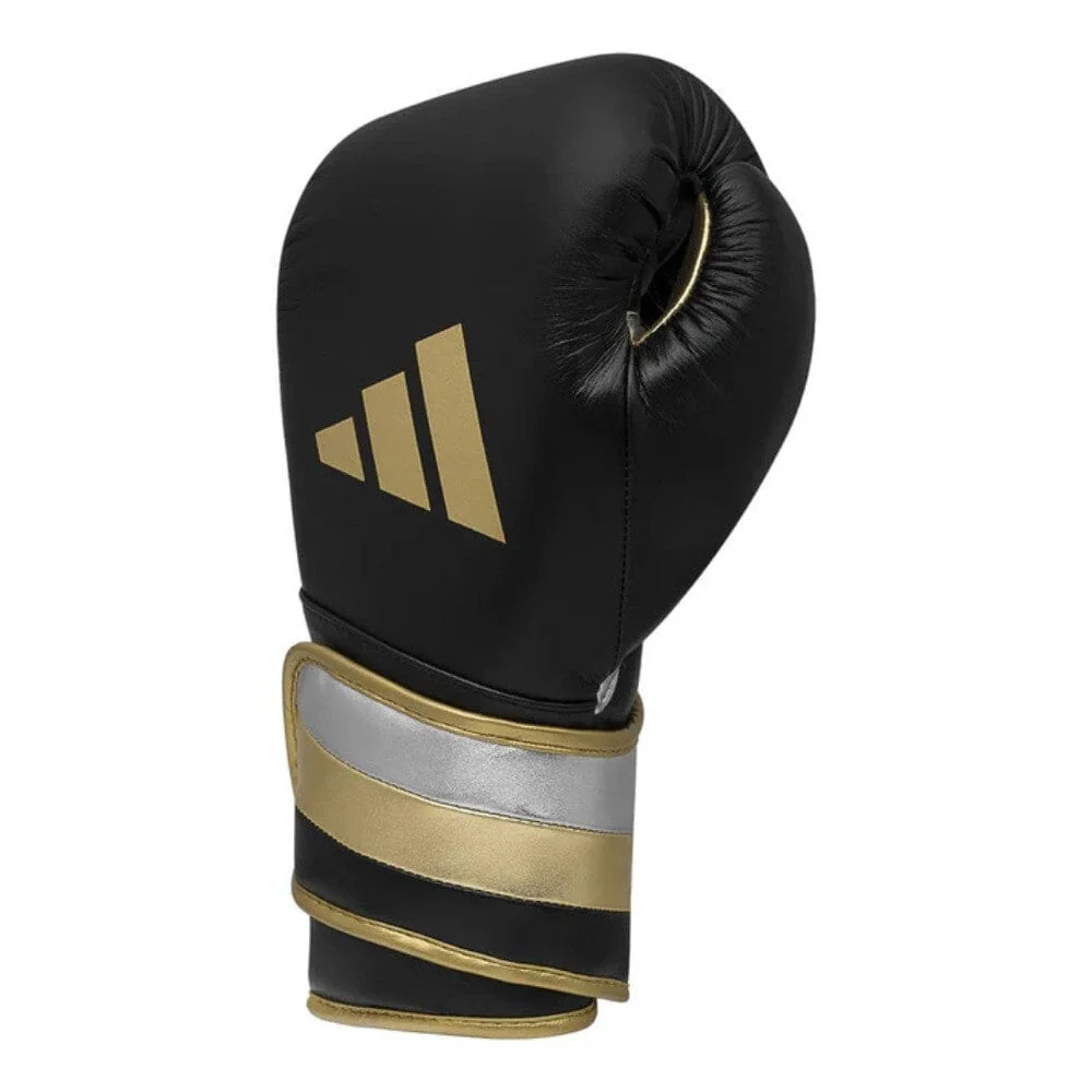 Adidas Adispeed 501 Pro Boxing Gloves Black/Gold - Image 3