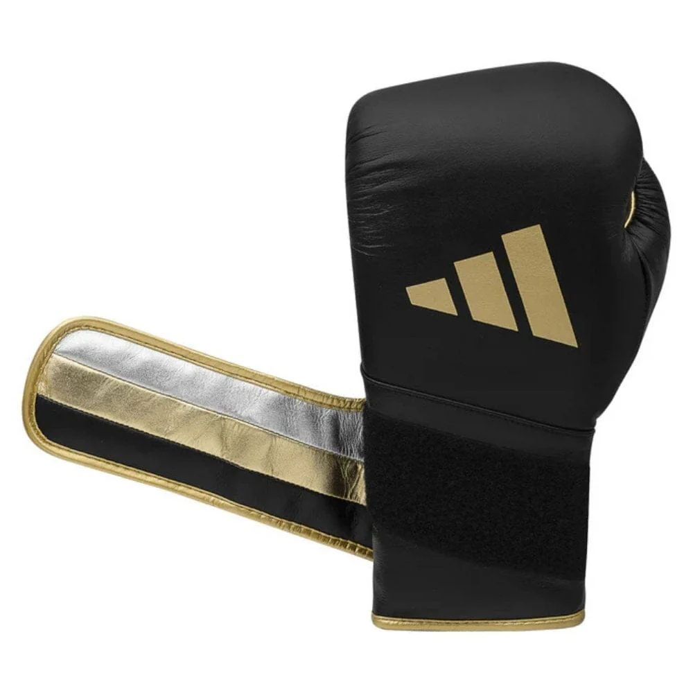 Adidas Adispeed 501 Pro Boxing Gloves Black/Gold - Image 4