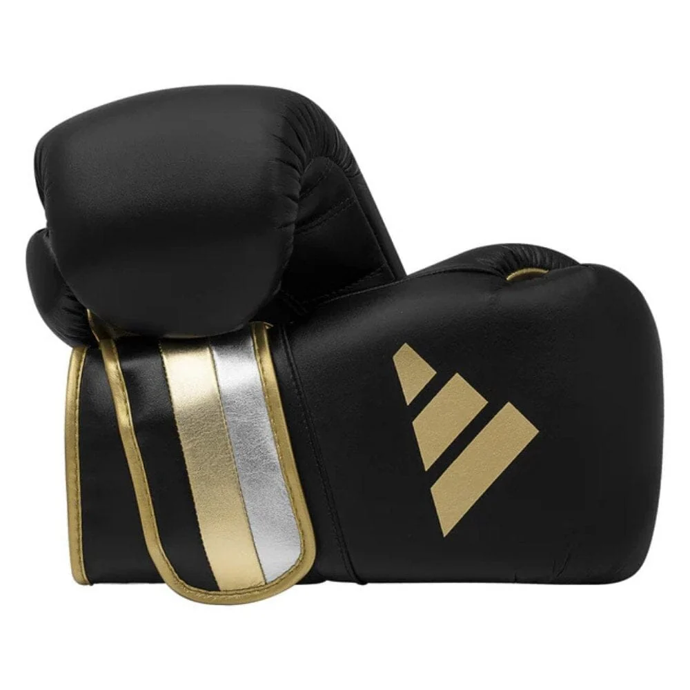 Adidas Adispeed 501 Pro Boxing Gloves Black/Gold - Image 9