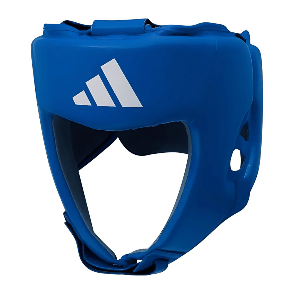 adidas IBA Approved Boxing Head Gear Blue