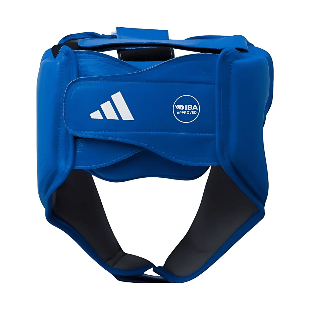 adidas IBA Approved Boxing Head Gear Blue - Image 3
