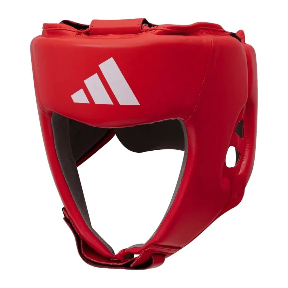 adidas IBA Approved Boxing Head Gear Red