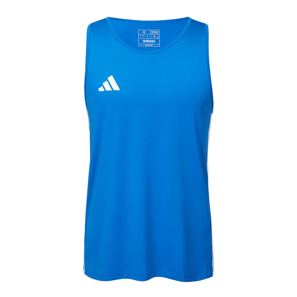 adidas IBA Mens Boxing Singlet Blue