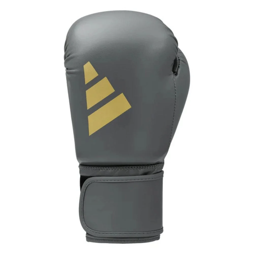 Adidas Speed 50 Gel Boxing Gloves Ash Grey/Gold - Image 5