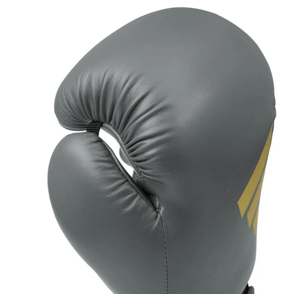 Adidas Speed 50 Gel Boxing Gloves Ash Grey/Gold - Image 6