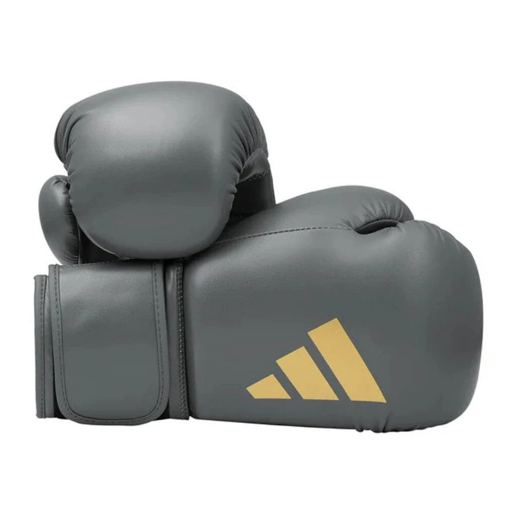 Adidas Speed 50 Gel Boxing Gloves Ash Grey/Gold - Image 9