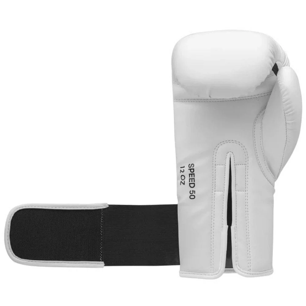 Adidas Speed 50 Gel Boxing Gloves White/Gold - Image 4