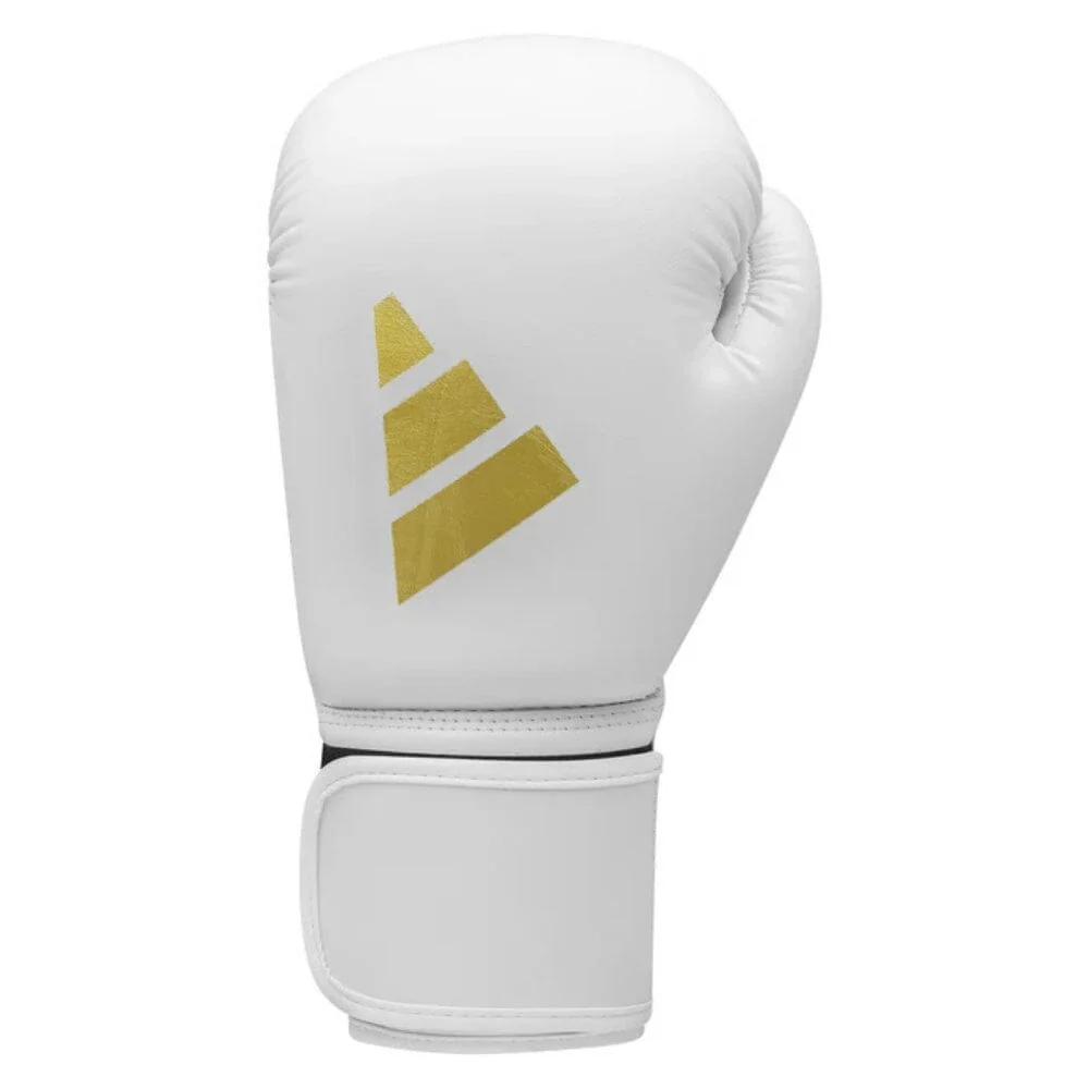 Adidas Speed 50 Gel Boxing Gloves White/Gold - Image 5