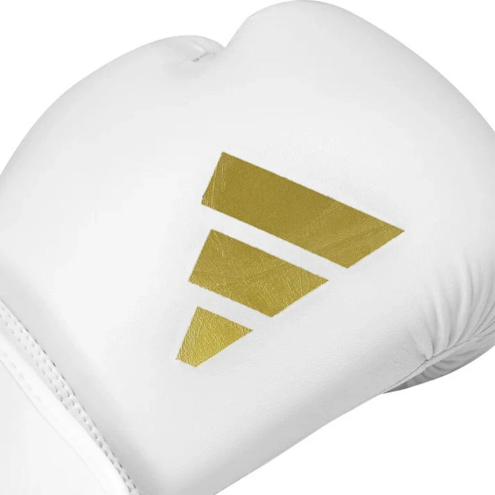 Adidas Speed 50 Gel Boxing Gloves White/Gold - Image 7