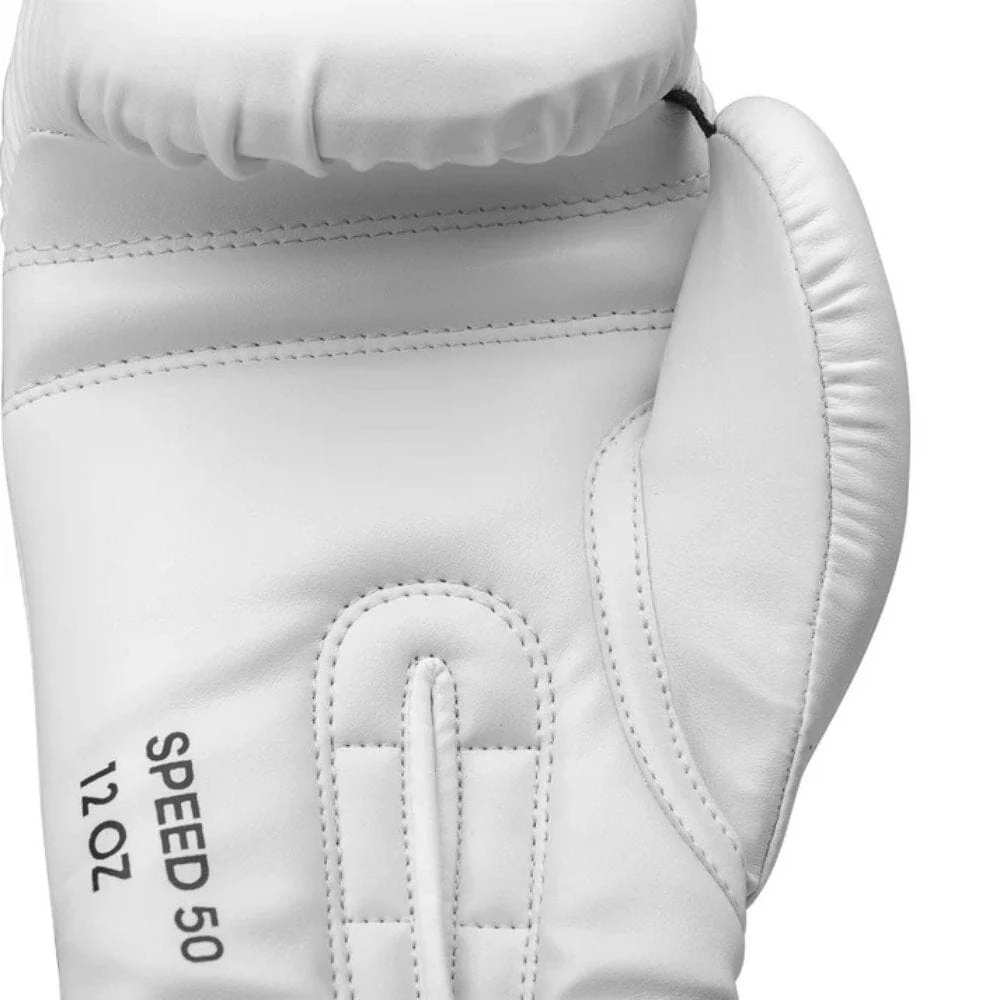 Adidas Speed 50 Gel Boxing Gloves White/Gold - Image 8