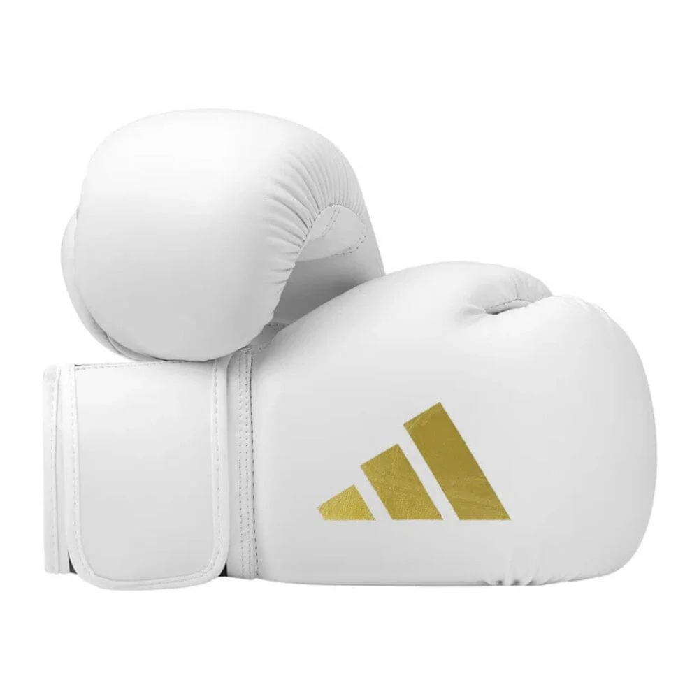 Adidas Speed 50 Gel Boxing Gloves White/Gold - Image 9