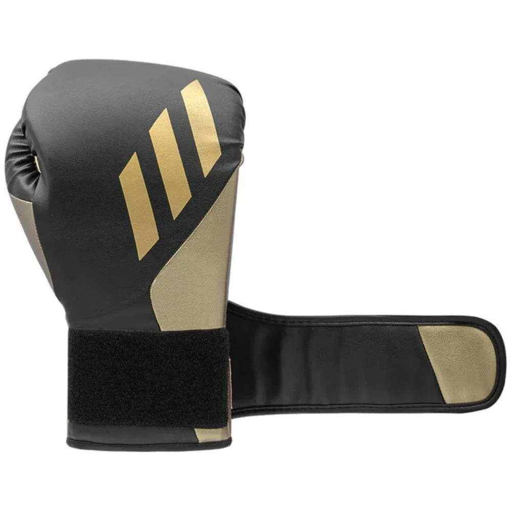 Adidas Speed Tilt 350 Boxing Gloves Black/Gold - Image 3