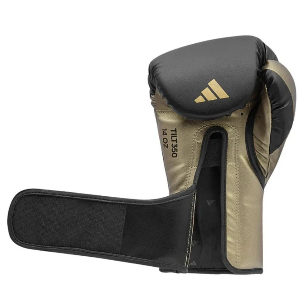 Adidas Speed Tilt 350 Boxing Gloves Black/Gold - Image 4