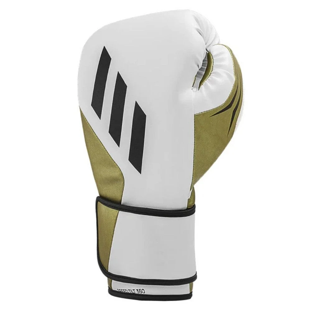 Adidas Speed Tilt 350 Boxing Gloves White/Gold - Image 3
