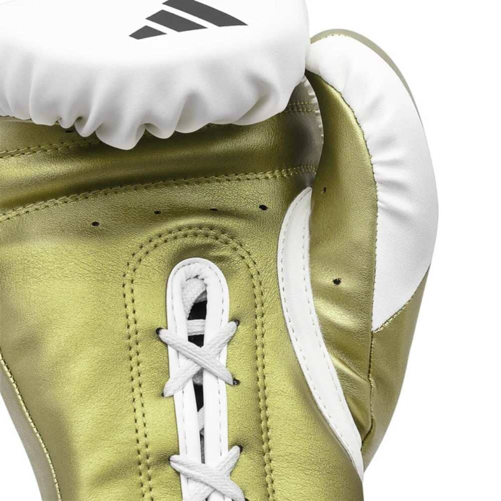 Adidas Speed Tilt 350 Laced Boxing Gloves White/Gold - Image 5