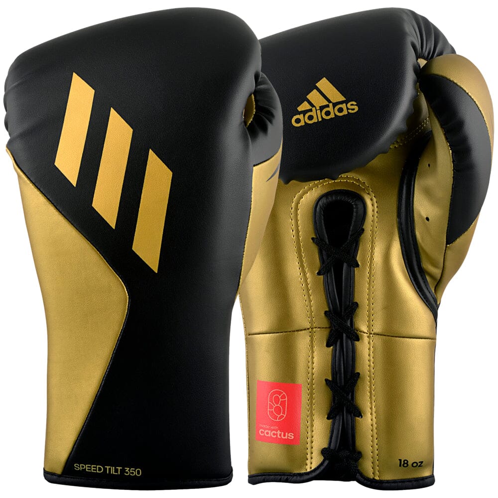 adidas Tilt 350 Pro Training Gloves Lace Up Black/Gold