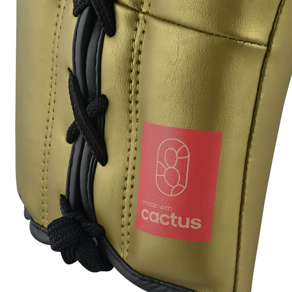 adidas Tilt 350 Pro Training Gloves Lace Up Black/Gold - Image 3