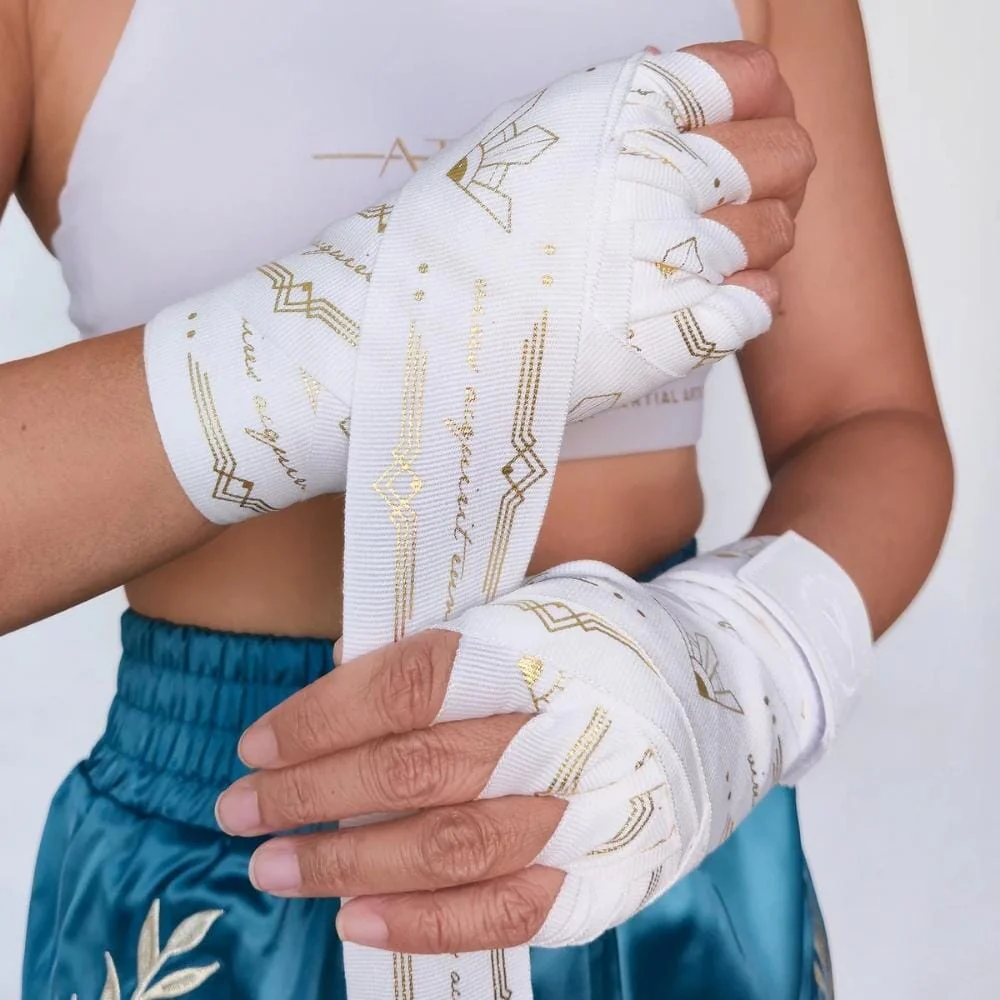 Athena Diana Hand Wraps White/Gold - Image 2