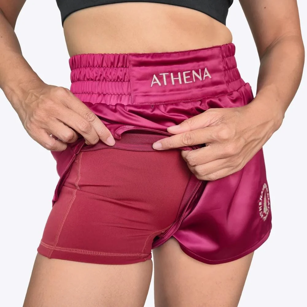 Athena Enyo Muay Thai Shorts Berry - Image 3