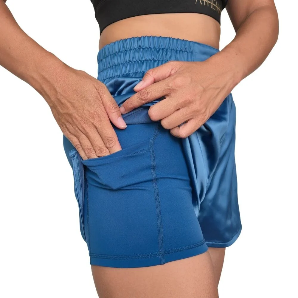 Athena Enyo Muay Thai Shorts Cerulean - Image 2