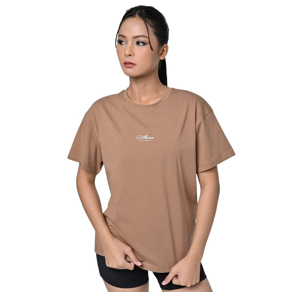Athena Mila Boxing Oversized Graphic Tee Dune - Image 2