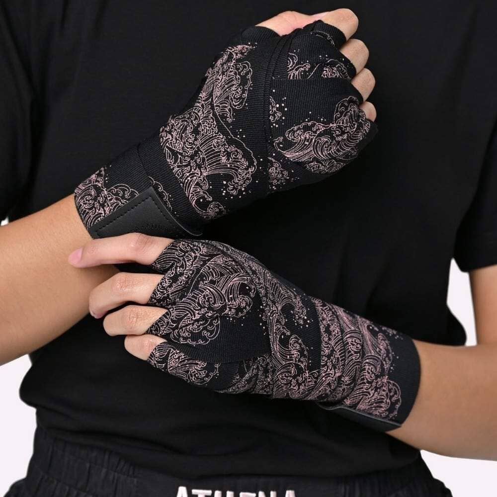 Athena Ryoko Black/Pink Hand Wraps - Image 3