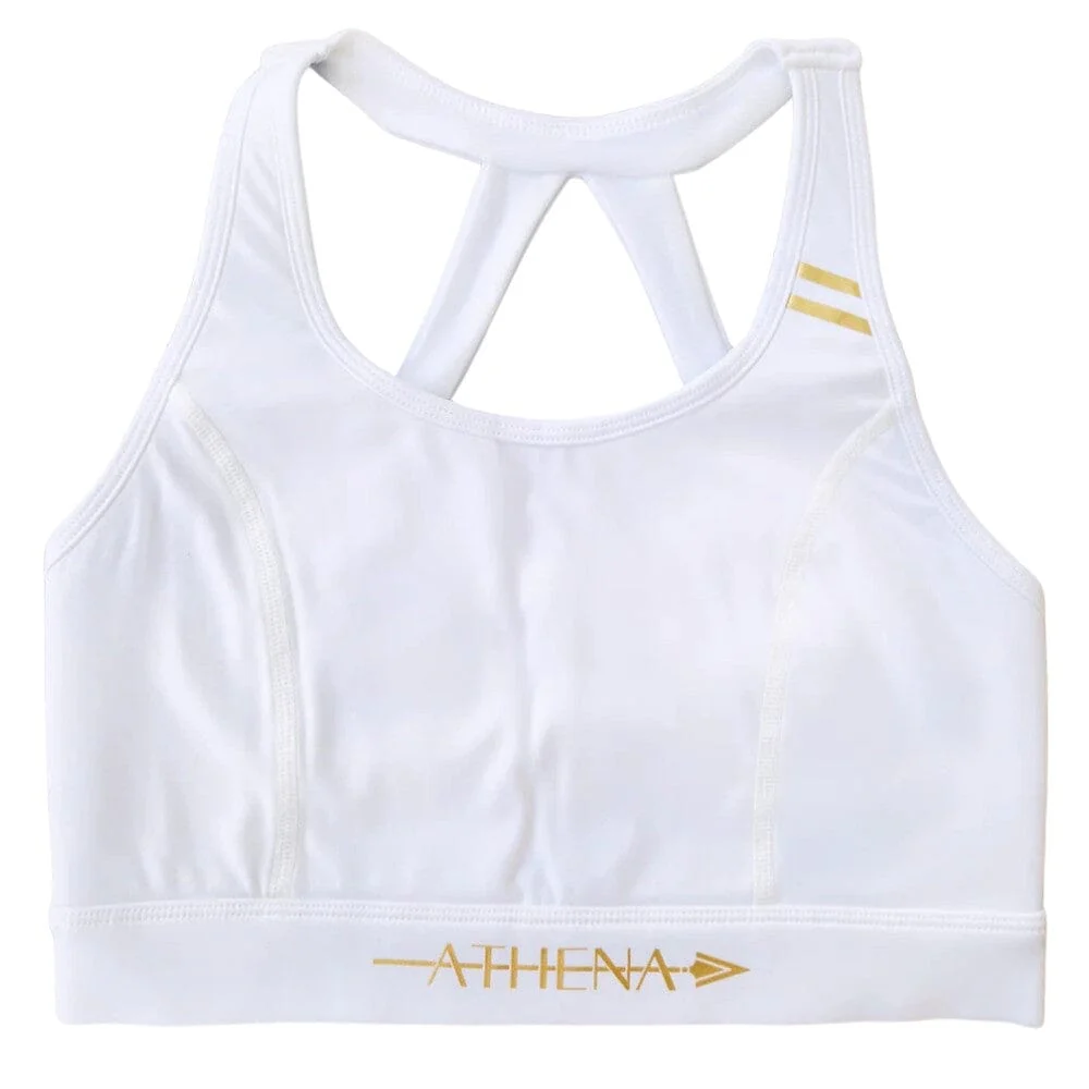 Athena Sports Bra V2 White/Gold - Image 2