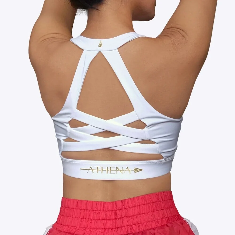 Athena Sports Bra V2 White/Gold - Image 5