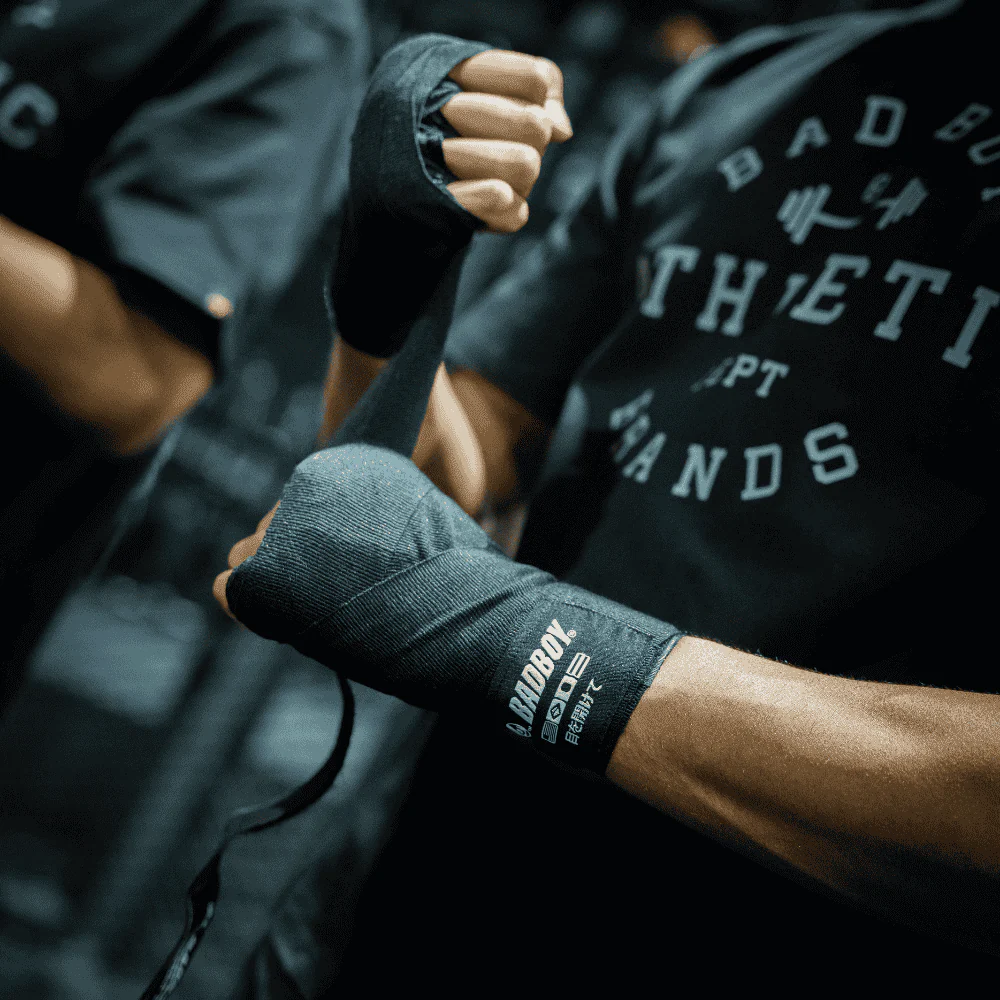 Bad Boy Stitch Premium 5m Hand Wraps Black - Image 2