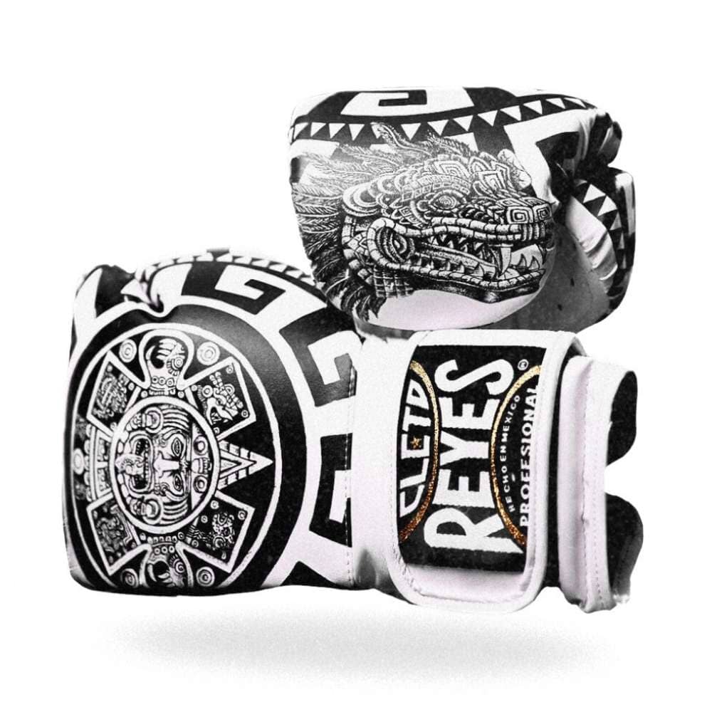 Cleto Reyes Aztec Calendar Boxing Gloves Black/White - Image 4
