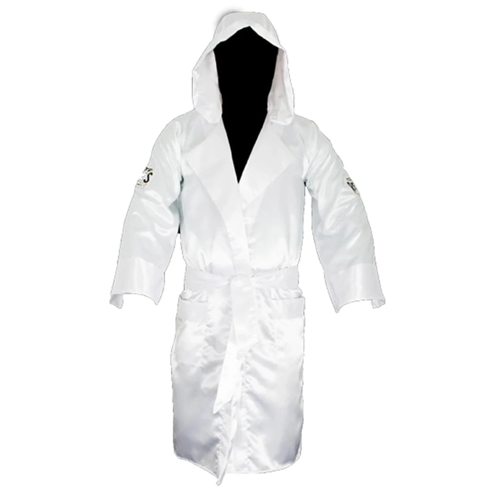 Cleto Reyes Boxing Robe with Hood White