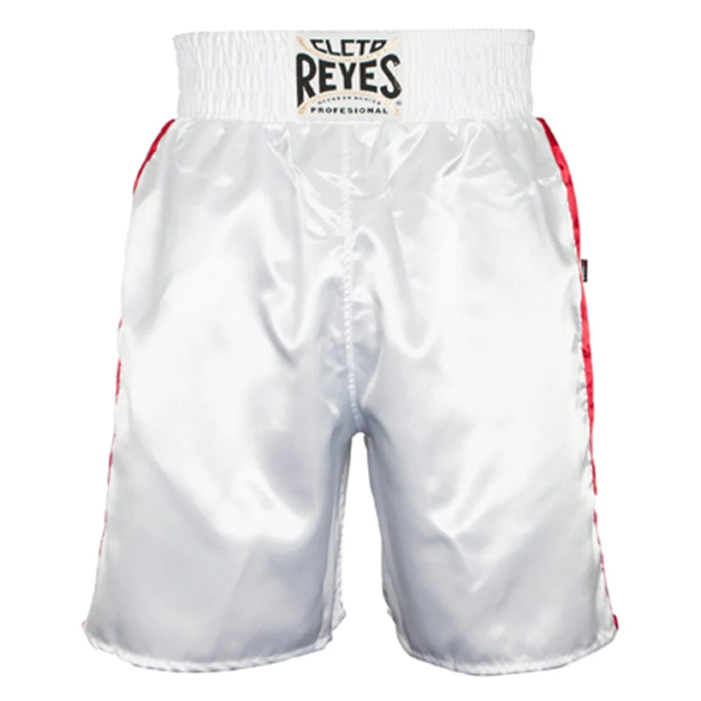 Cleto Reyes Satin Classic Boxing Trunk White/Red/Green