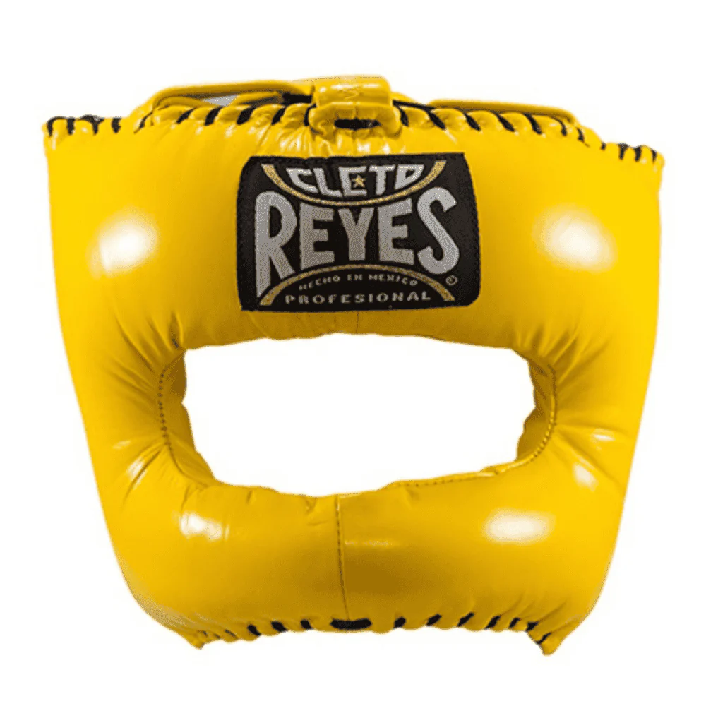 Cleto Reyes Traditional Head Gear with Nylon Face Bar Yellow