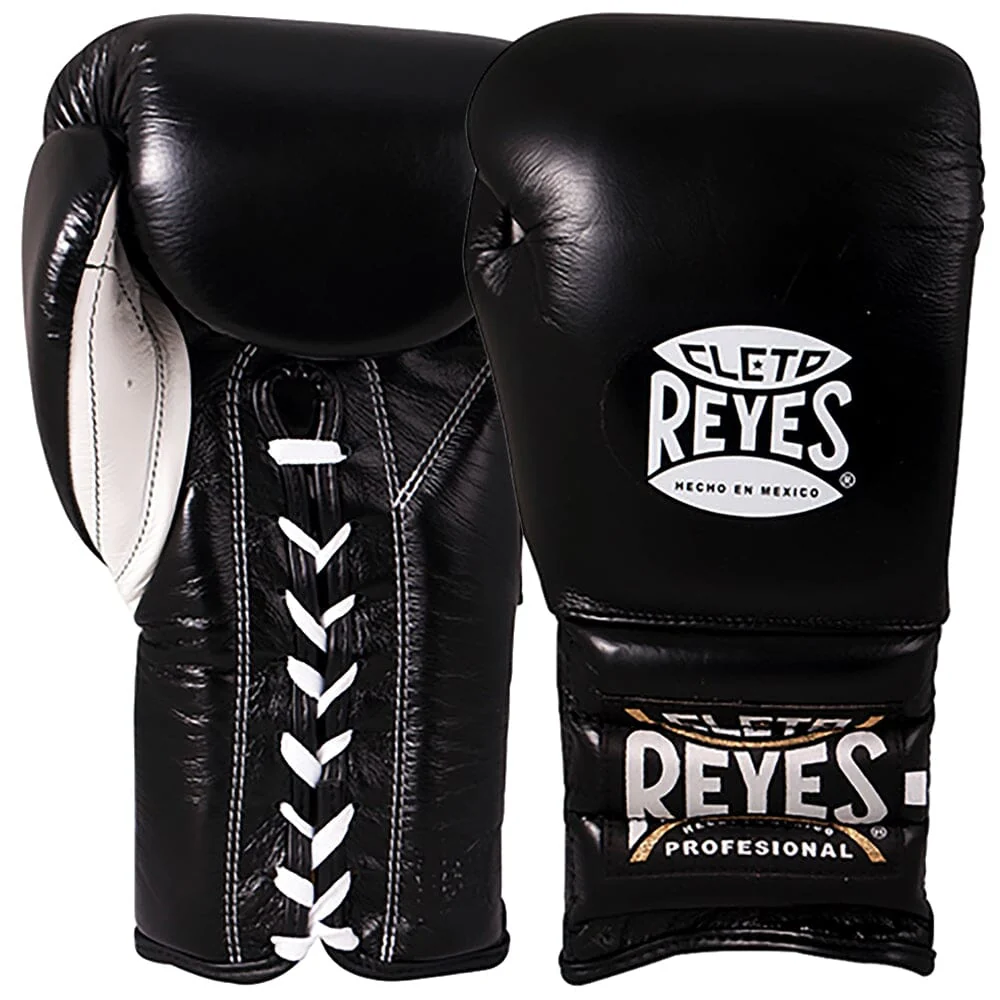 Cleto Reyes Training Boxing Gloves with Laces Black