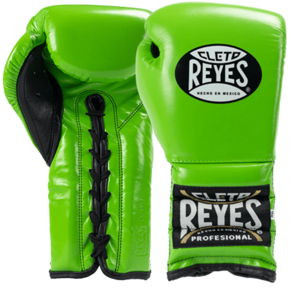 Cleto Reyes Training Boxing Gloves with Laces Green