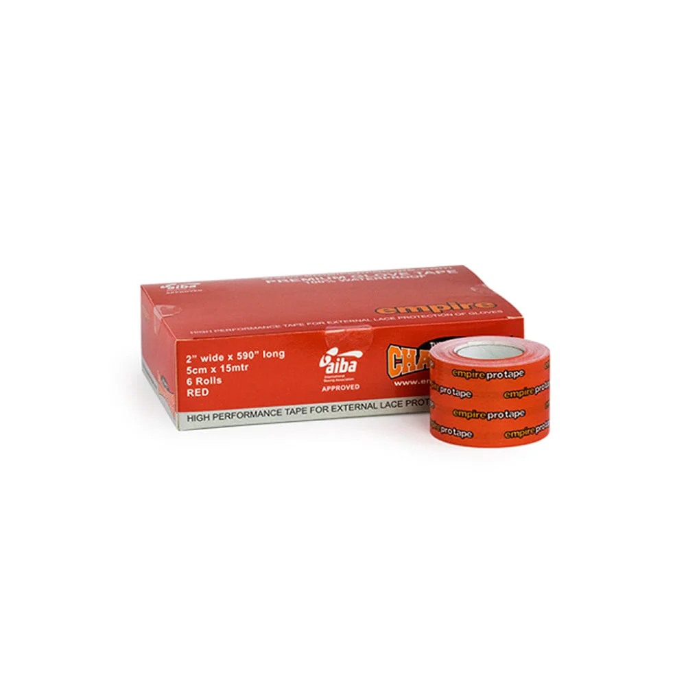 Empire Premium Glove Tape 5cm x 15mtr (6 Roll Box) Red