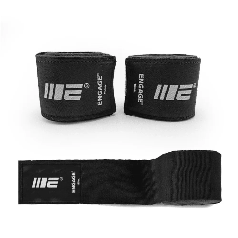 Engage 180-Inch Hand Wraps Black - Image 2