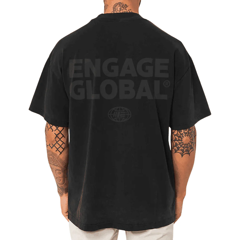 Engage Black Out Oversized T-Shirt - Image 4