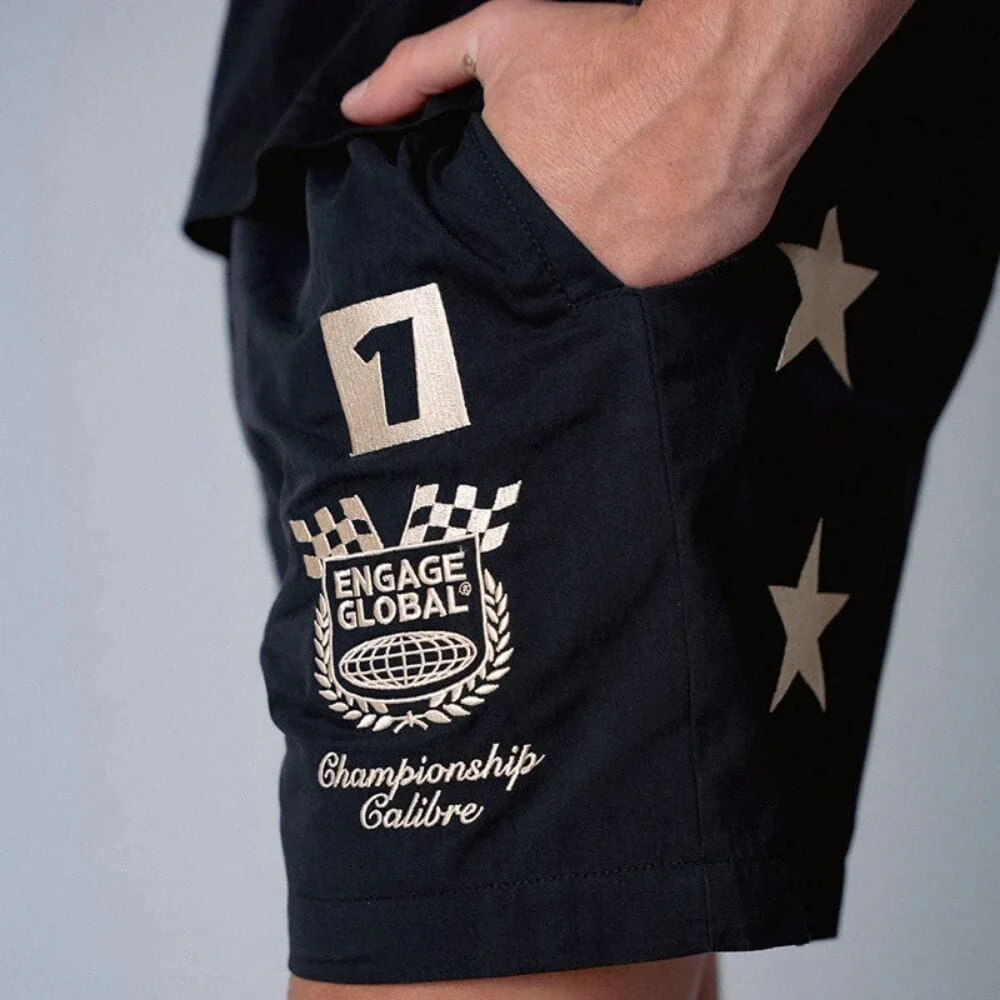 Engage Champion Calibre Track Shorts Black - Image 4