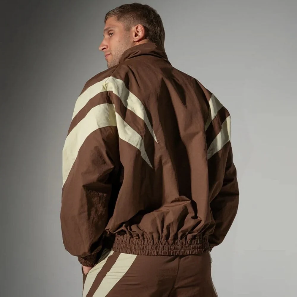Engage Champion Mentality Track Jacket Brown/White - Image 2