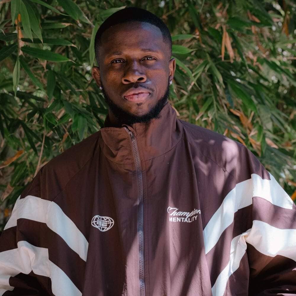 Engage Champion Mentality Track Jacket Brown/White - Image 4