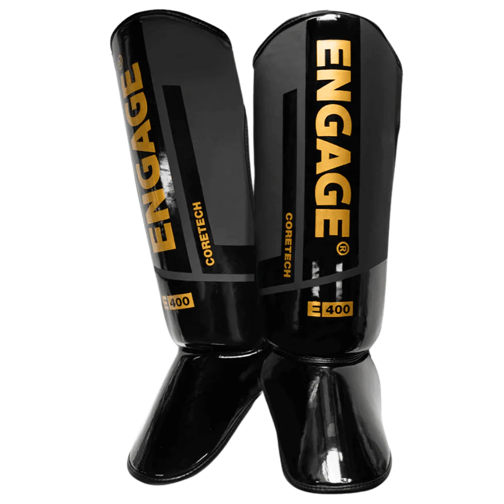 Engage E-Series Shin Guards Black/Gold