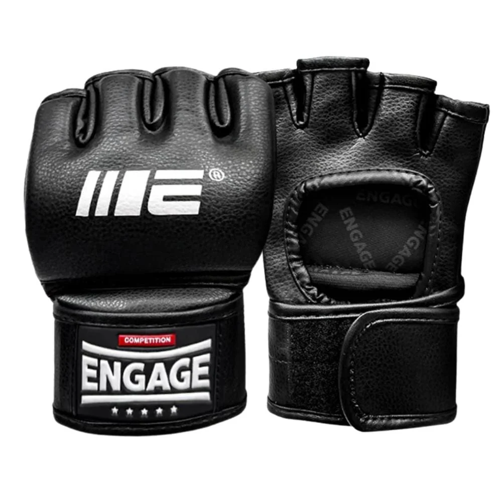 Engage Essential 4oz MMA Grappling Gloves Black