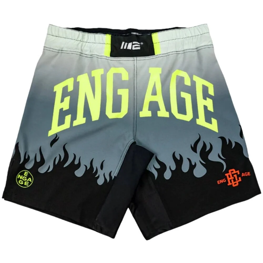 Engage Fright Night MMA Grappling Shorts Black/Grey