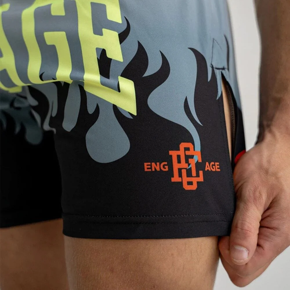 Engage Fright Night MMA Hybrid Shorts Black/Grey - Image 5