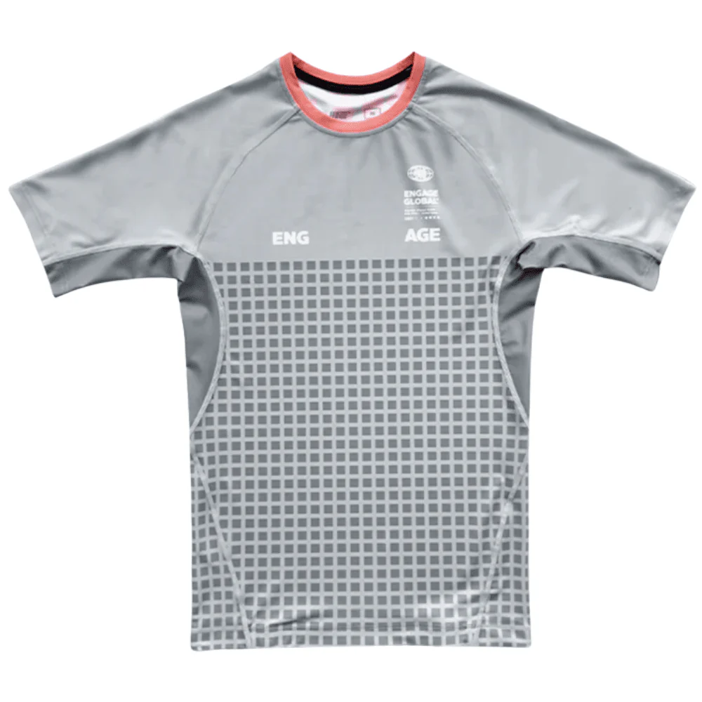 Engage Grid Tech Short Sleeve Rashgaurd Grey