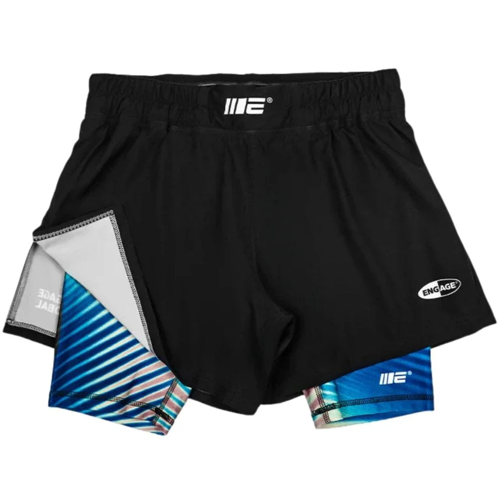 Engage Lo-Fi 2-in-1 Hybrid Shorts Black