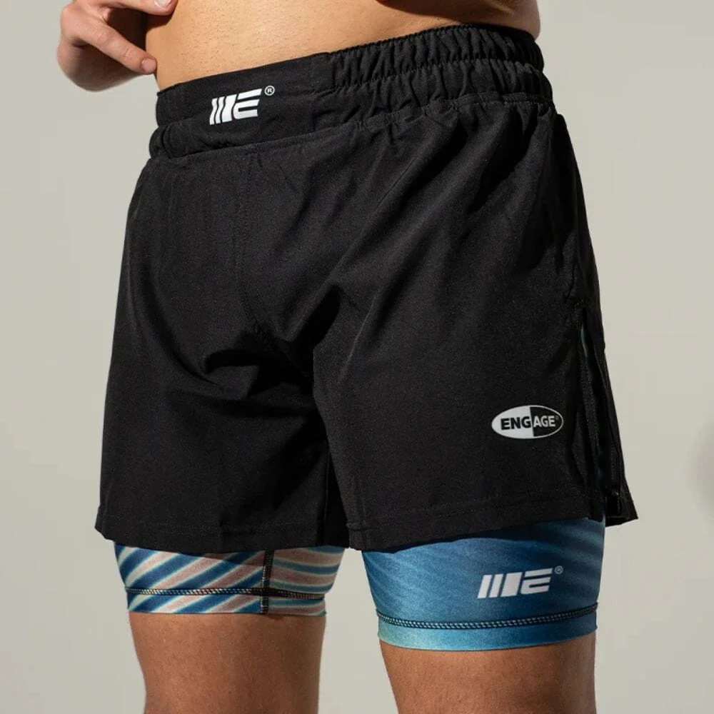 Engage Lo-Fi 2-in-1 Hybrid Shorts Black - Image 6