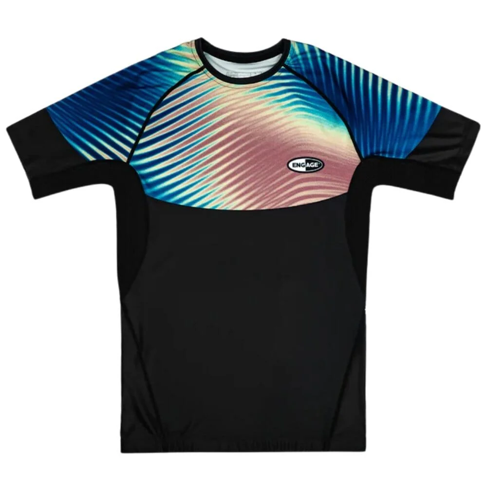 Engage Lo-Fi Short Sleeve Rashguard Black