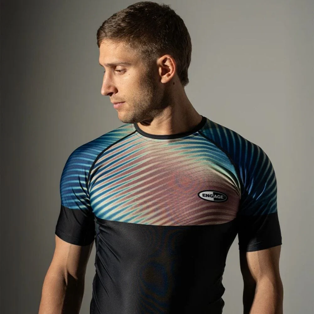 Engage Lo-Fi Short Sleeve Rashguard Black - Image 5
